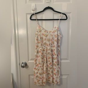 Summer floral cotton dress
